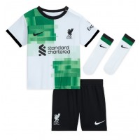 Billiga Liverpool Alexis Mac Allister #10 Barnkläder Borta fotbollskläder till baby 2023-24 Kortärmad (+ Korta byxor)